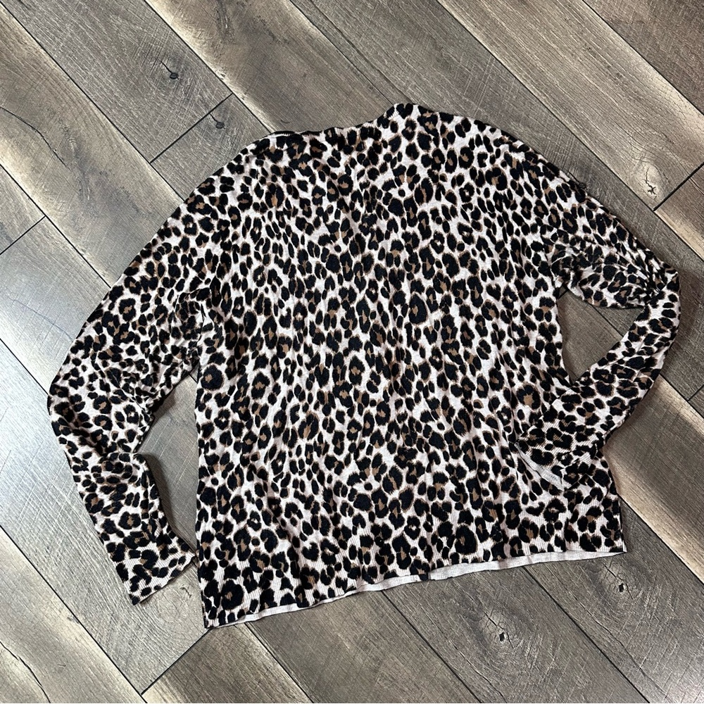 Old Navy Leopard Button Down Cardigan - image 5